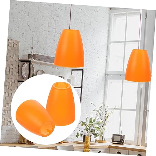 Image of ORFOFE 2Pcs Small Lampshade with Opening for Desk and Wall Lamps Retro Style Lamp Cover for Indoor Lighting Replacement Lamp Shades for Ceiling and Chandelier