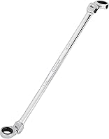 Vista 13 de DURATECH Llave de trinquete extralarga de cabeza flexible 8 * 9 mm, métrica, acero CR-V