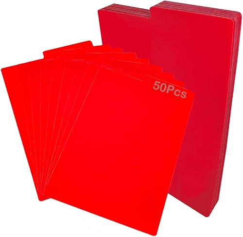 Separador de tarjetas esmerilado para cómics con pestañas, separadores de estantes para libros cortos o largos, cajas de almacenamiento de cómics,