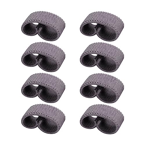 DONGKER 8PCS Elastic Belt Loop Keeper, Elastic Web Belt Tail Keepers Elastic Belt Keeper for 1" Wide Belts/Straps