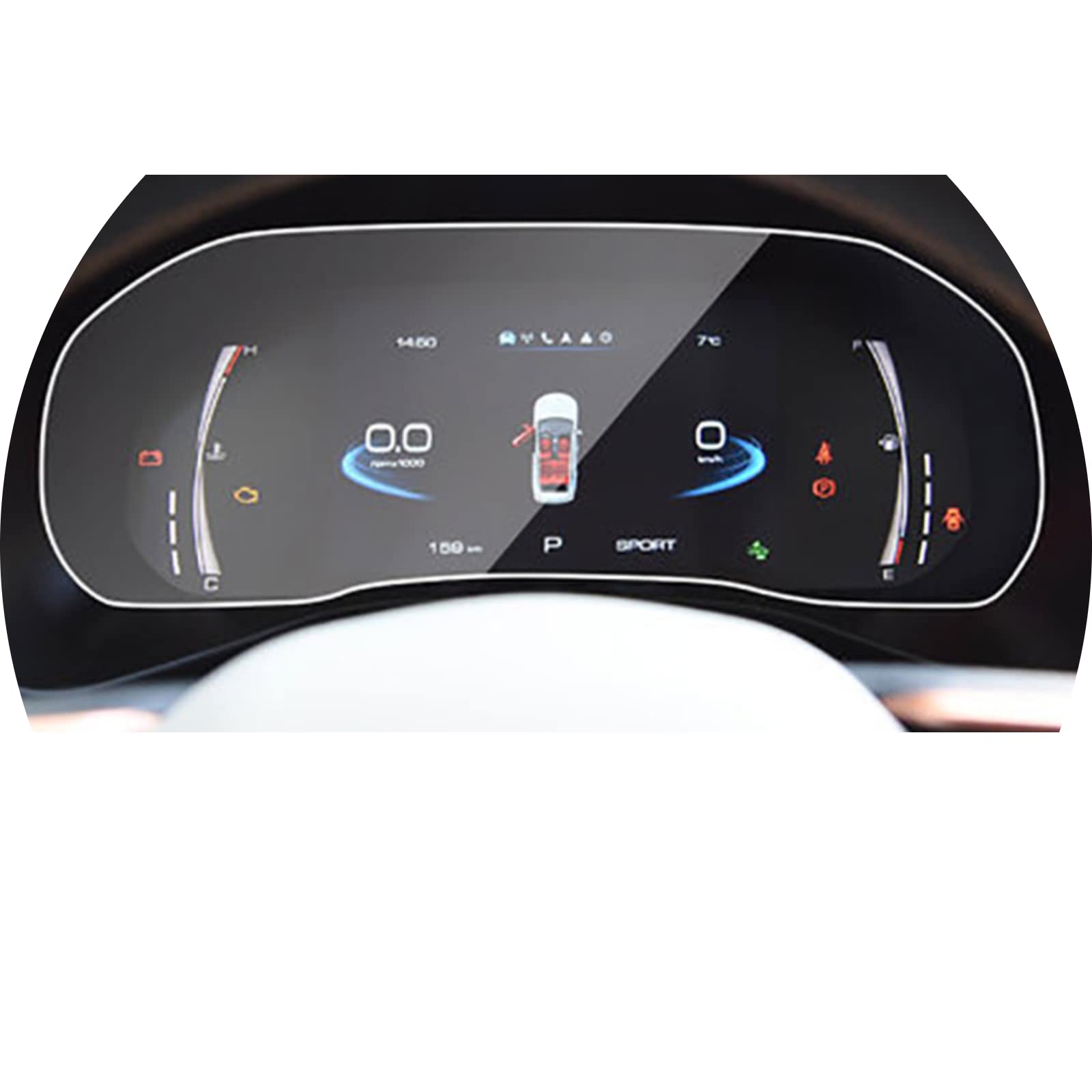 Protection verre trempé Haval Jolion 2021 pour éliminer les rayures de l'écran d'instrument