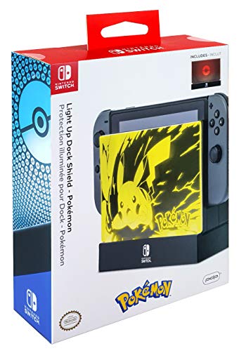 PDP Gaming Pokemon Pikachu Light Up Protective Dock Shield: Pikachu - Nintendo Switch