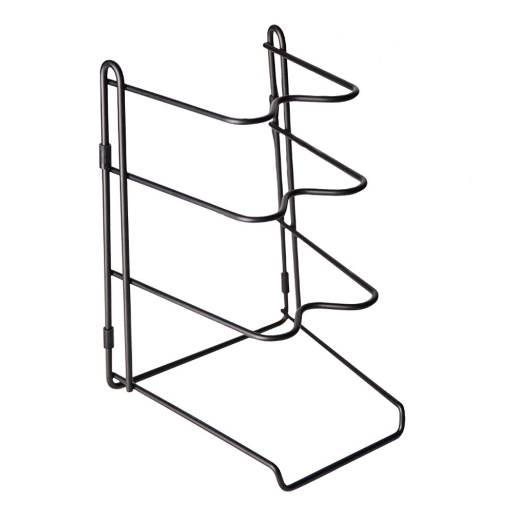 Storage Bag Axswer Kitchen Bakeware Pot Lid Rack Holder Organizer-Wall Mounted Pot Lid Holder Multifunction Punch Round Button Pot Lid Mounted Pot Lid Rack Pan Cover Racks