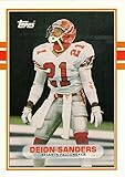 1989 Topps Traded Football #30T Deion Sanders Rookie Card