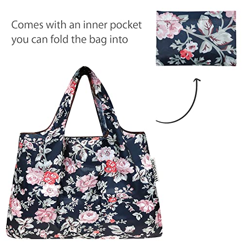Image of allydrew Large Foldable Tote Nylon Reusable Grocery Bag