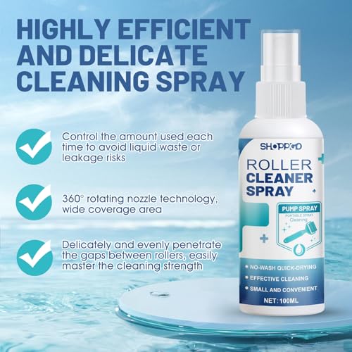 Microneedling Roller Cleaner, Micro Needle Roller Reinigungsspray, Effektive Reinigung von Microneedling, Bart Roller, Microneedling Pen, Spray zur Zuverlässigen Reinigung, 100ml