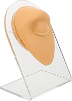 Vista 5 de 1 pieza de silicona modelo de oído reutilizado molde 1:1 herramientas profesionales de práctica para aretes de oreja con soporte