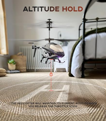 Image of SYMA RC Helicopter Toy,RC Helicopter with 16Mins(2 Batteries),Altitude Hold,One Key Take Off /Landing,3.5 Channel,Gyro Stabilizer,RC Airplane Toys for Kid Boy Girl Playing Indoor