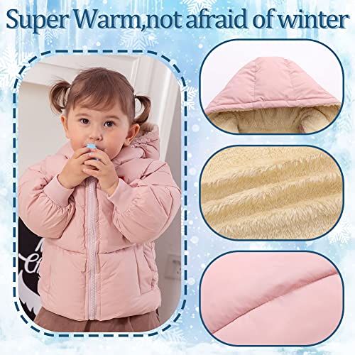 Xifamniy Baby Kids Winter Coat Puffer Down Jacket Windproof Light Winter Jacket Hooded Outwear 2-6T #TOP2