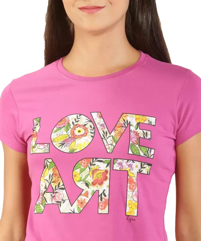Image of Lyra Women's Cotton Regular Fit T-Shirt
