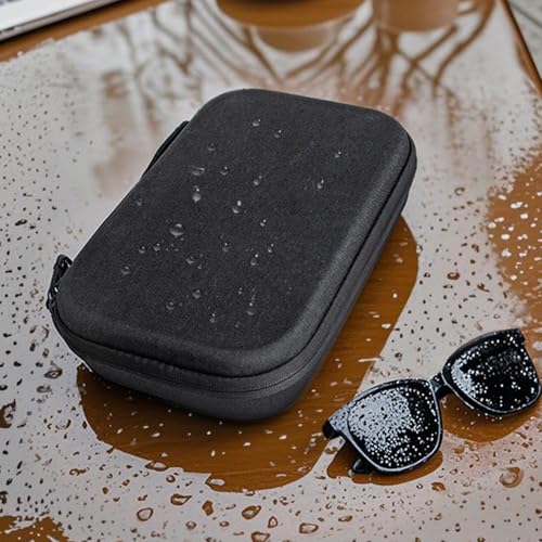 Image of Travel Sunglasses Case Organizer, Adjustable 9-Slot EVA Hard Shell Storage with clip for Multiple Eyeglasses, Waterproof & Shockproof Design for Men /Women