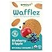 Sprout Organic Baby Food, Stage 4 Toddler Snacks, Blueberry Apple Wafflez, Single Serve Waffles 5 Count(Pack of 10)