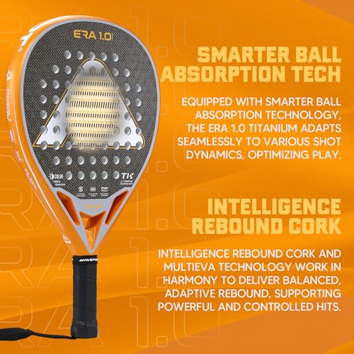 Paleta de pádel AMA SPORT ERA 1.0 con carbono y espuma EVA miniatura 5