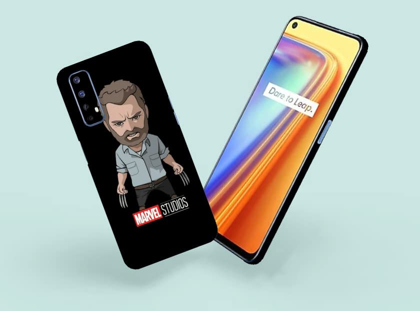 Image of Marvel Studio Character Skin Back Protector Film Ultra Thin Scratch Resistant Vinyl (Not Case and Cover) for Realme 7