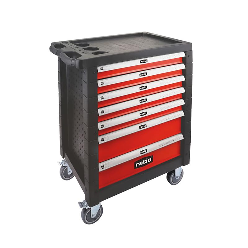 RATIO Carro metalico Taller 7 cajones+172 pzas