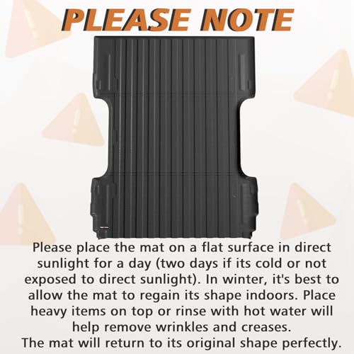 Image of TripleAliners Truck Mat for 2007-2018 Chevy Silverado /GMC Sierra 1500&07-19 2500 HD&11-19 3500HD 6.6FT Accessories, Truck Bed Mat Heavy Duty Custom Fit All Weather TPE Pickup Liner, 2007 New Body Only