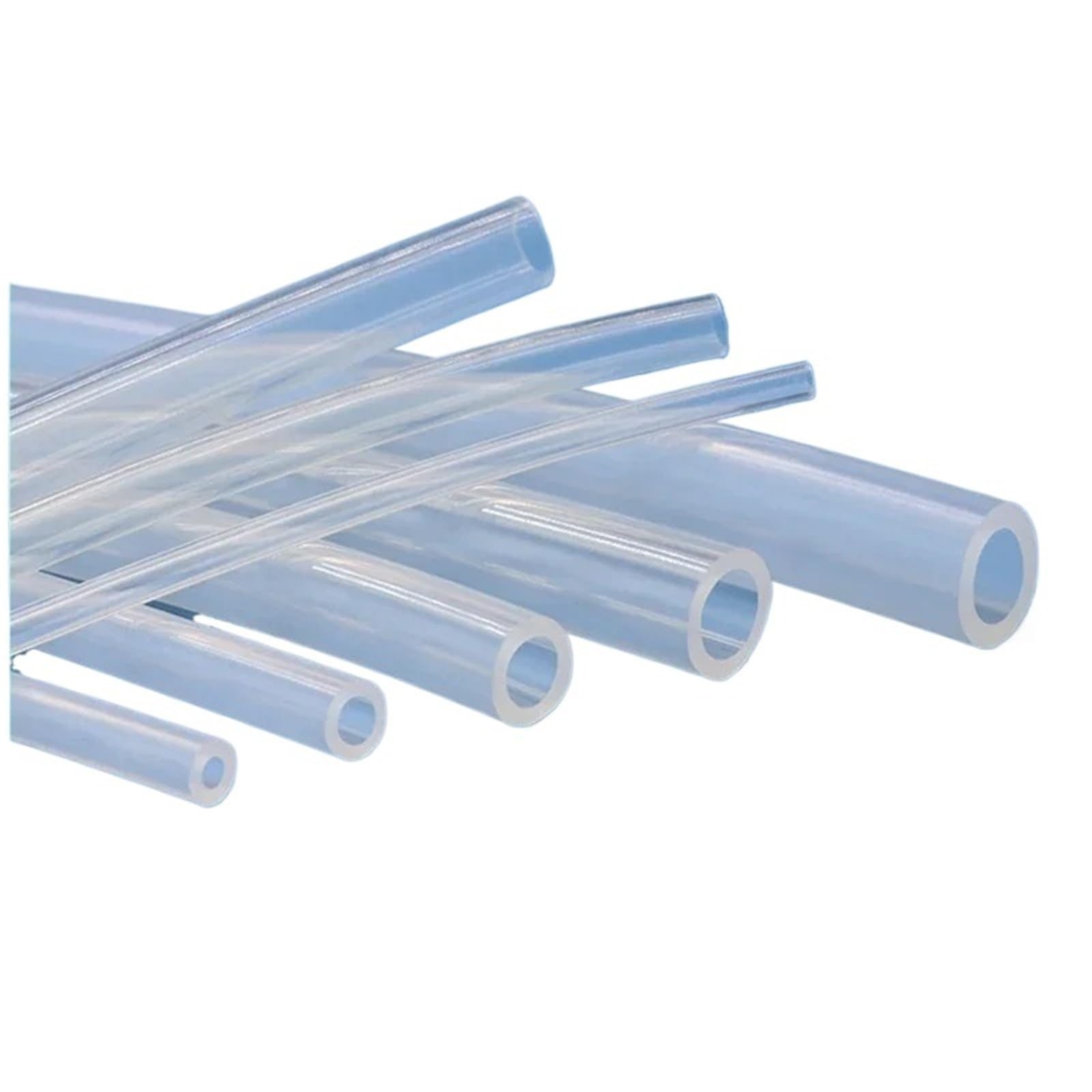 Manguera de silicona Manguera de goma silicona Flexible transparente 1/5/10M ID 0,5 1 2 3 4 6 7 8 9 10 12 13 14mm(5 Meters,ID 9mm x 14mm OD)