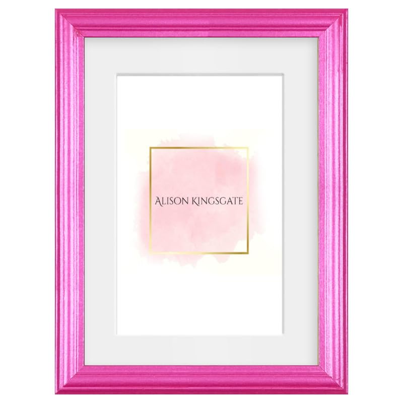 Alison Kingsgate 6X4 Pink Picture Frame with Mount for 3.5x5 Photos — image 1