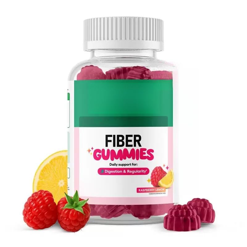 Gummies aux fibres - Santé digestive et régularité | Soutien au métabolisme, santé intestinale pour hommes et femmes, sans sucre ajouté et végétalien