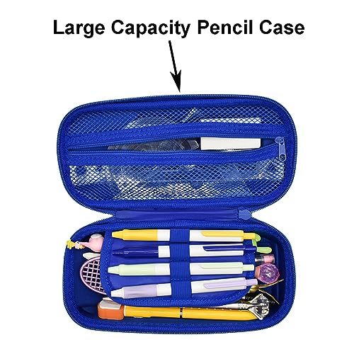 Image of Maydahui Tank Shape Camo Pencil Case Large Capacity Pen Pouch Holder Compartments Organizer Pencil Bag Stationery Box Waterproof EVA Camouflage Blue