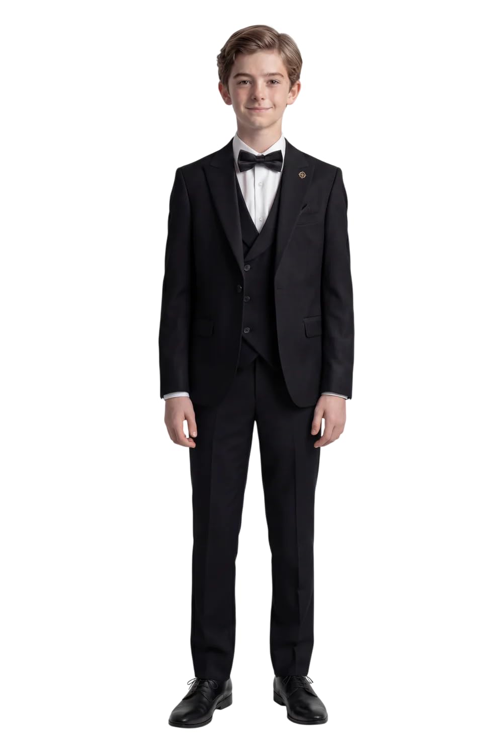 SIRRI Jungen Slim Fit Anzug 5-teiliges Set für Abschlussbälle und besondere Anlässe im Alter von 1-16