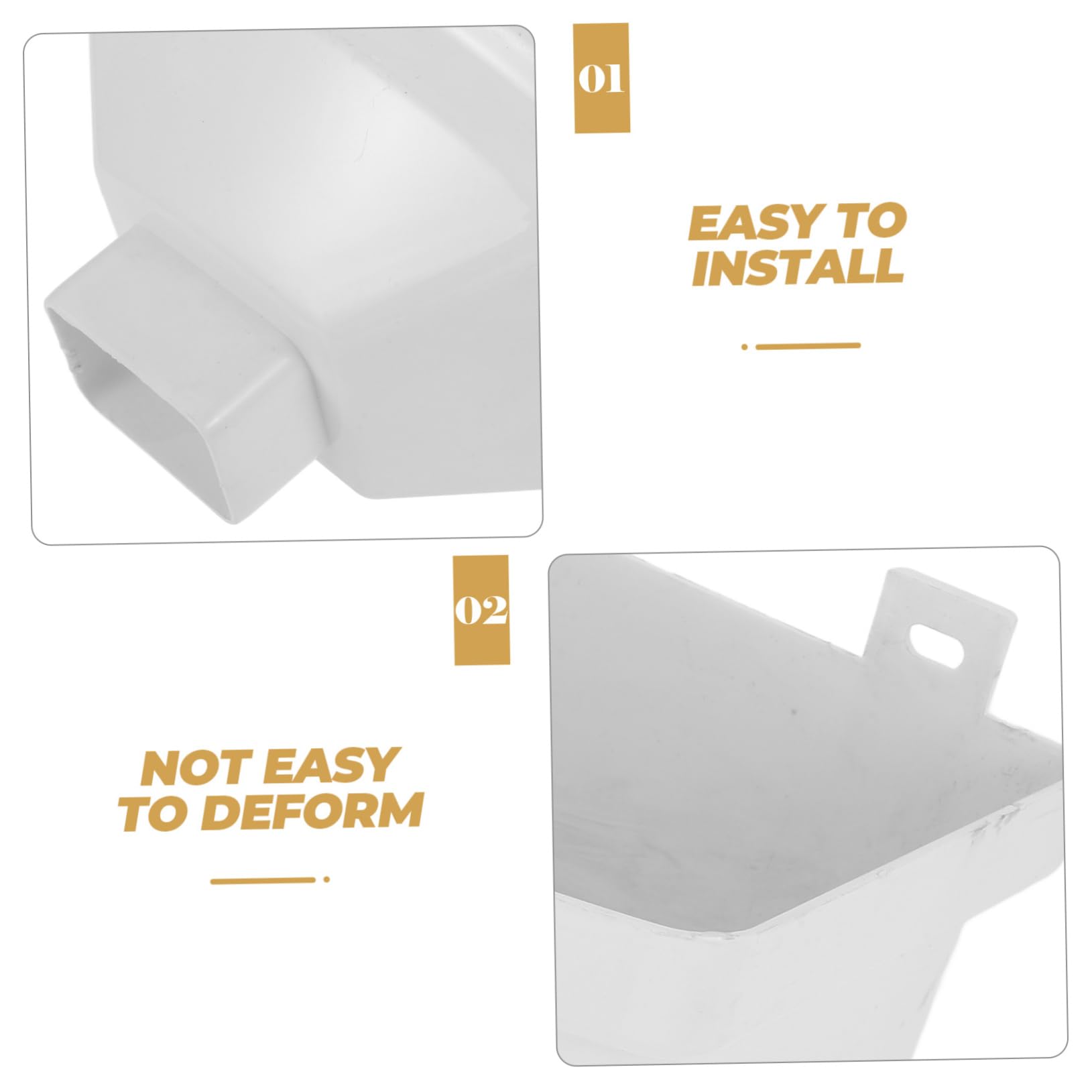 SHINEOFI Cubo De Lluvia Conector De Bajante Adaptador De Canalón para Drenaje De Agua De Lluvia Casa De
