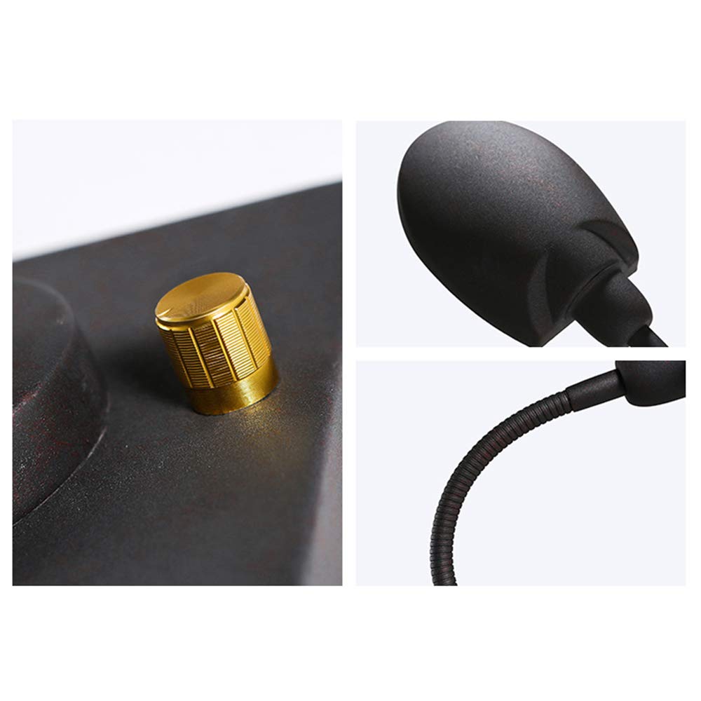 Vinta Antike rost Arbeitsplatzlampe Metall Leselampe Verstellbare Schreibtischlampe G9 Retro Tischleuchte Schlafzimmer Nachttisch Lampe Arbeitsplatz-Leuchte