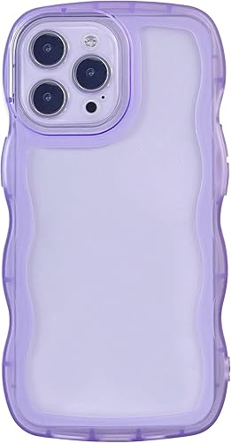Funda transparente compatible con iPhone 13 Pro, bonita funda delgada de silicona suave, antiarañazos, a prueba de golpes, para mujeres y niñas,