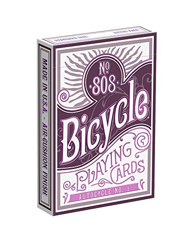 Bicycle Autocycle No. 1 - Juego de cartas, color morado