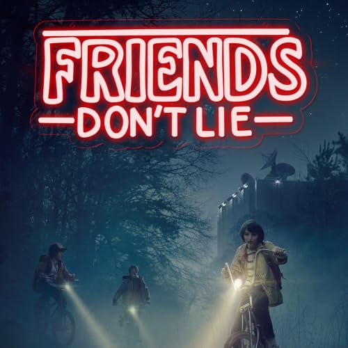 Image of Pugna Friends Don't Lie Neon Signs for Wall Decor Neon Lights for Bedroom Led Signs Suitable for Dormitory Man Cave Christmas Gift