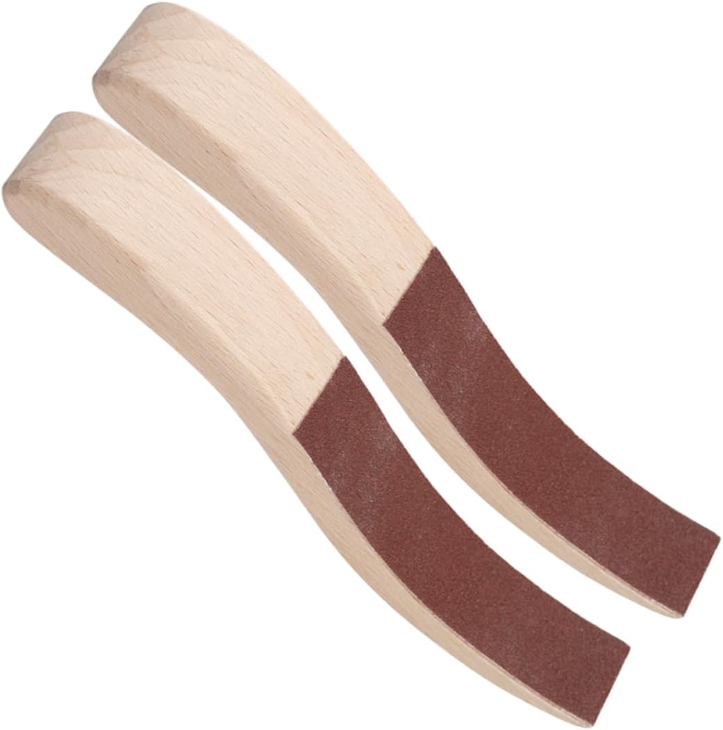 S Shape Sanding Board Felt Shaping Sanding Tool for Piano Tuning Wooden Polishing Tool