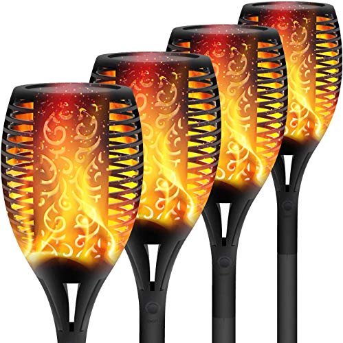 XERGY Solar Lights Outdoor Waterproof Dancing Fire Mashaal Flame ...