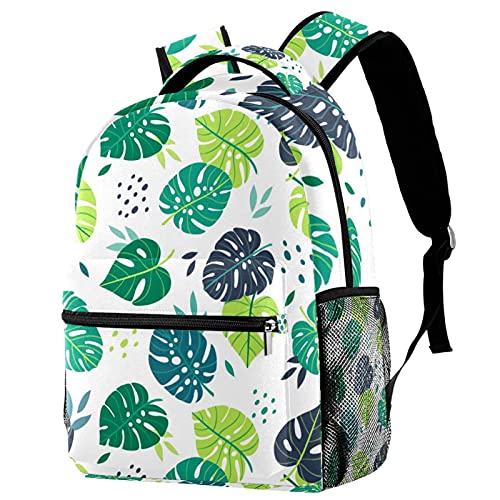 Sac à dos pour homme et femme à pois vert et multicolore pour ordinateur portable