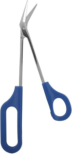 Tijeras de uñas de mango largo para uñas gruesas, mango de fácil alcance, diseño único, ergonómicas de acero inoxidable