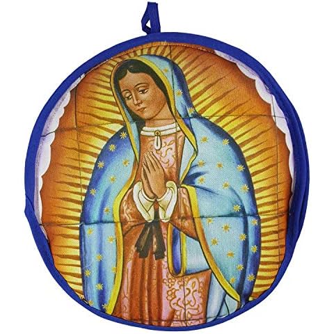 11" Our Lady of Guadalupe Tortilla Warmer. Keeps Tortillas Fresh and Warm for Over 1 Hour! Tortillas Stay Soft Throughout The Entire Meal. Cover