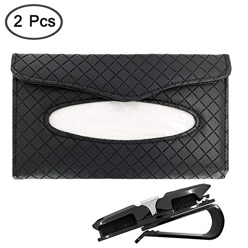 FineGood Porta fazzoletti da auto e supporto per