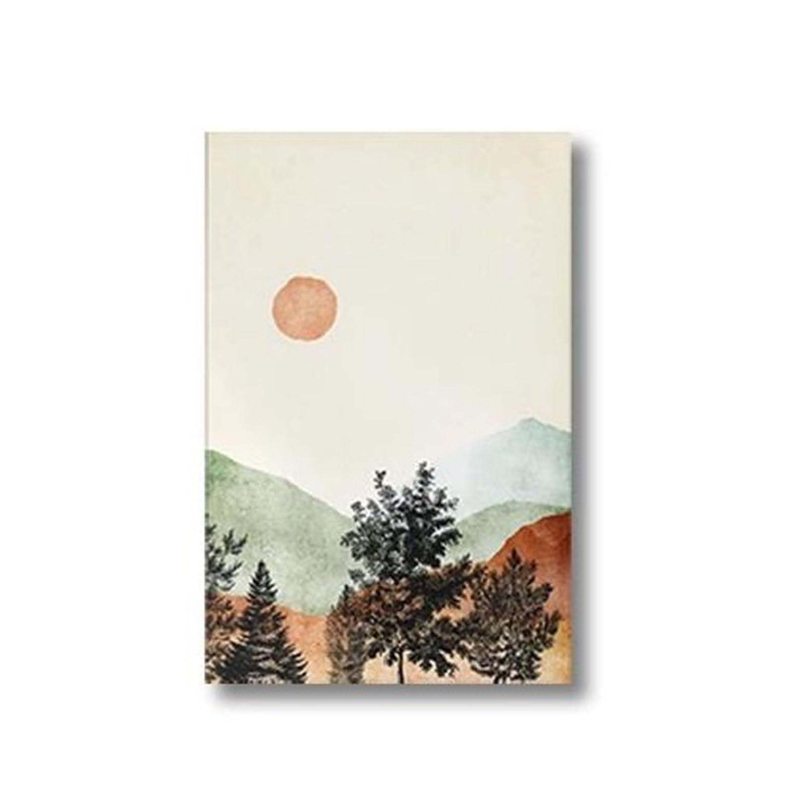 Peinture artistique imprimée de montagne pour créer une bulle de sérénité chez soi