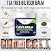 FOOT CURE Tea Tree Oil Balm – Moisturizer for Dry Cracked Feet – Instantly Hydrates & Soothes Irritated Skin & Athlete's Foot – Best Care for Women and Men (Pack of 1)