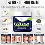 Tea Tree Oil Balm – Moisturizer for Dry Cracked Feet – Instantly Hydrates & Soothes Irritated Skin & Athlete's Foot – Best Care for Women and Men – Made in USA - Image 3