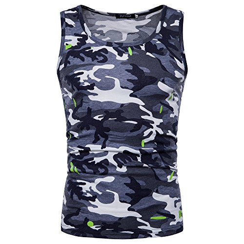 Débardeur camouflage homme anti transpiration pour entraînement de musculation