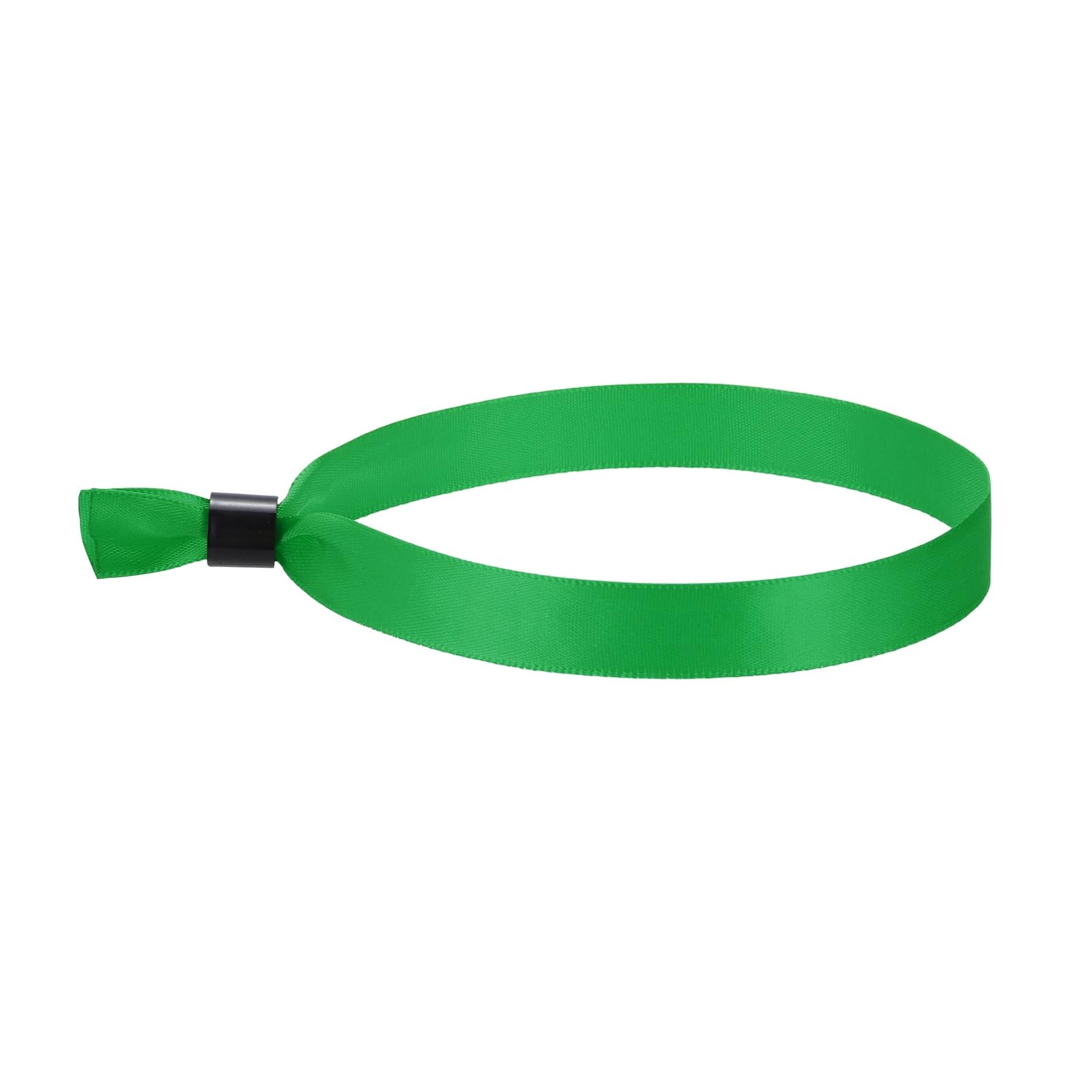 sourcing map 60 Pcs Cloth Event Wristband 13.8"x0.6" Colored Wristbands for Events Lightweight Concert Club Entrance Wrist Strap Party Entry, Green