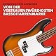 Squier by Fender Debut Collection Precision Bass, Einsteigerfreundlicher Bass mit sattem Klang, Hochwertiges Laurel Griffbrett, Weißes Schlagbrett, 2-Farb-Sunburst