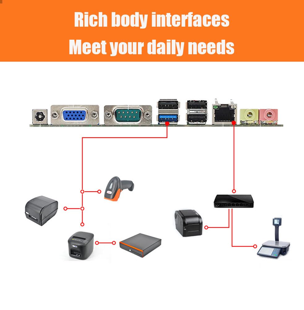 Registratore di cassa del touch screen a doppio schermo, catering del supermercato, pagamento conveniente