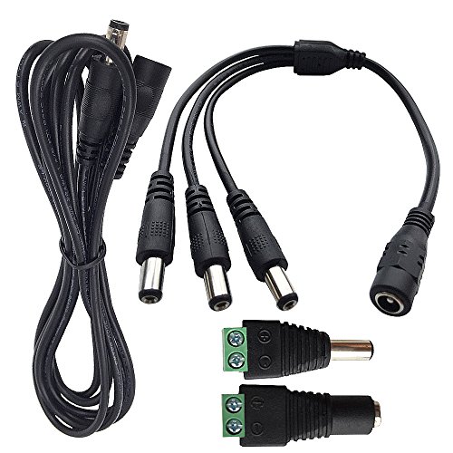 DZYDZR câble adaptateur DC 12V 1m 2.1mm x 5.5mm + séparateur