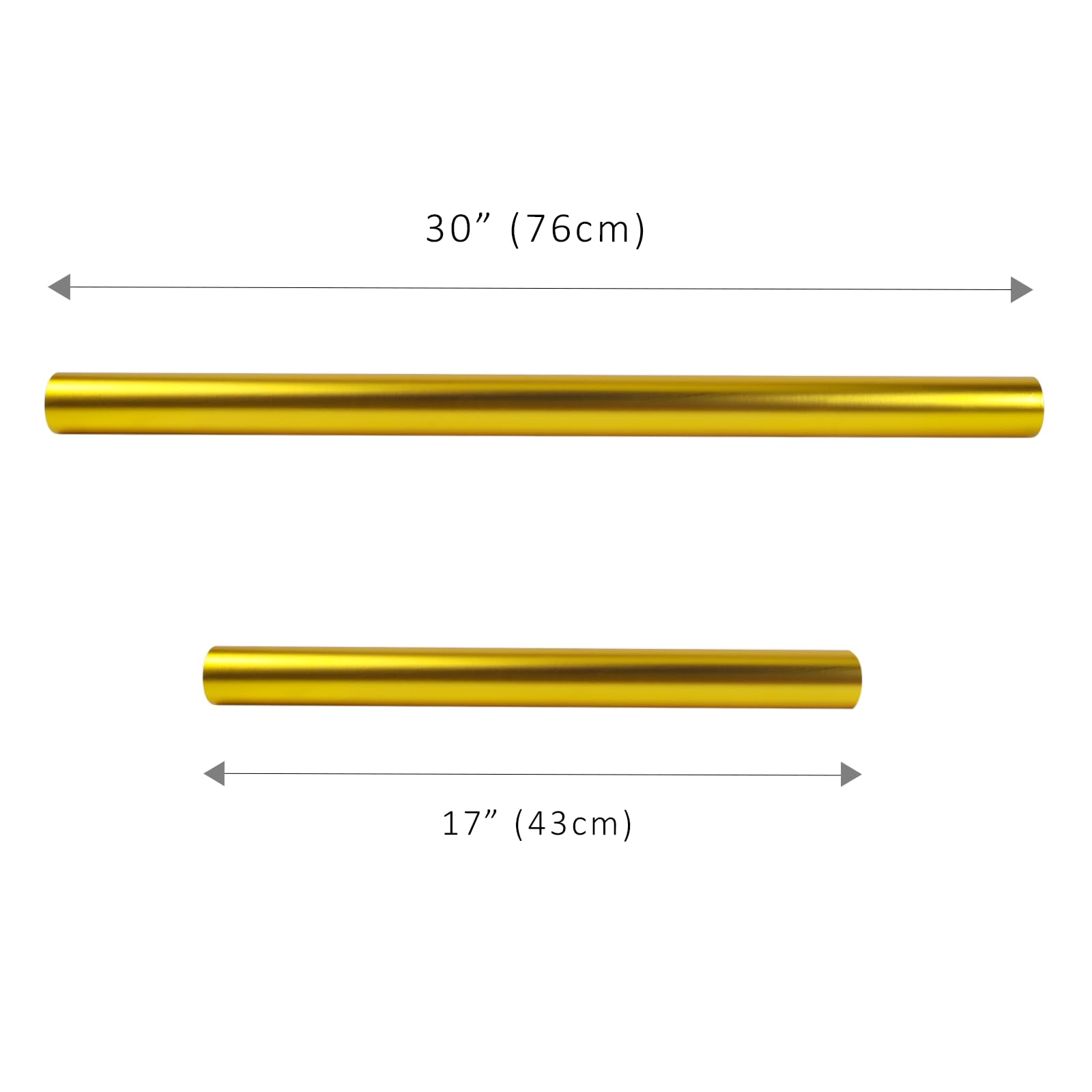 LaRibbons Goldenes Weihnachts-Geschenkpapier, einfarbig, mattes Metall, Geschenkpapierrolle – 43 cm x 10 m, Geschenkpapier für Weihnachten, Hochzeit, Geburtstag, Urlaubsparty