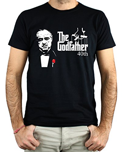 PLANETACAMISETA Camiseta Hombre - Unisex Godfather El Padrino (Negro, XL)