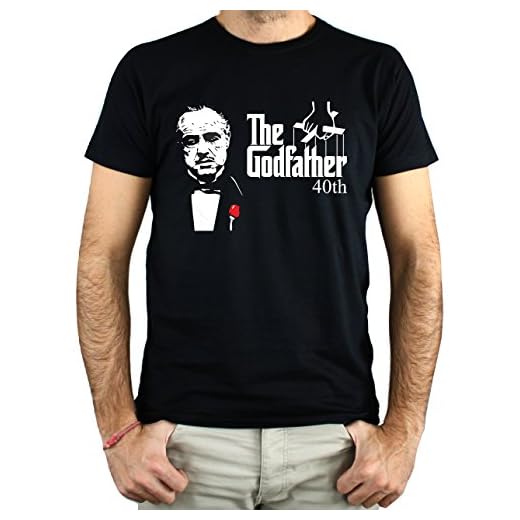 PLANETACAMISETA Camiseta Hombre - Unisex Godfather El Padrino (Negro, XL)