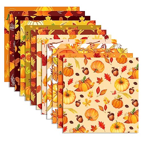 24 Sheets Thanksgiving Scrapbook Paper 11.8 x 11.8 Autumn Pattern Paper Pack Fall Maple Leaves Pumpkin Turkeys Patterned Double-Sided Scrapbook Pad for Thanksgiving Harvest DIY Card Making Origami