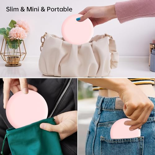 VCAREU Retainer Case, Compatible with Invisalign, Cute Orthodontic Slim Aligner Case with Removal Tool and Brush, Pink - Thumbnail 6