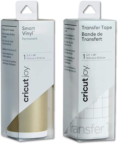 Miniatura 4 de Cricut Joy Smart - Paquete de vinilo permanente  Paquete de vinilo adhesivo en negro, dorado, blanco, verde y rojo, para calcomanías, decoración del